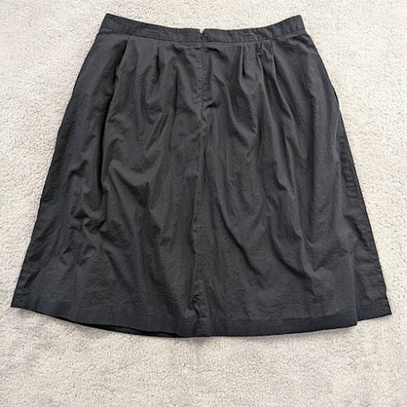 Lands End Womens Navy Blue A-Line Skirt Size 16 Zipper Modest Midi Pockets Lined - Picture 9 of 10